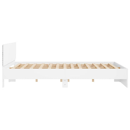 Giroletto con LED senza Materasso Bianco 180x200 cm