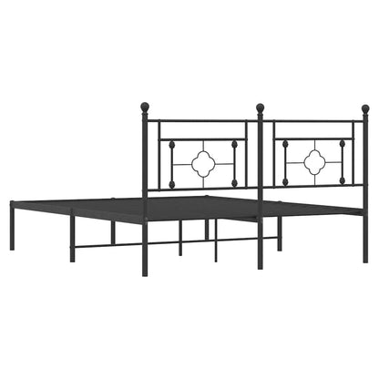 Giroletto con Testiera in Metallo Nero 150x200 cm | homemem39