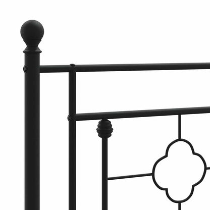 Testiera di Ricambio in Metallo Nero 100 cm | homemem39