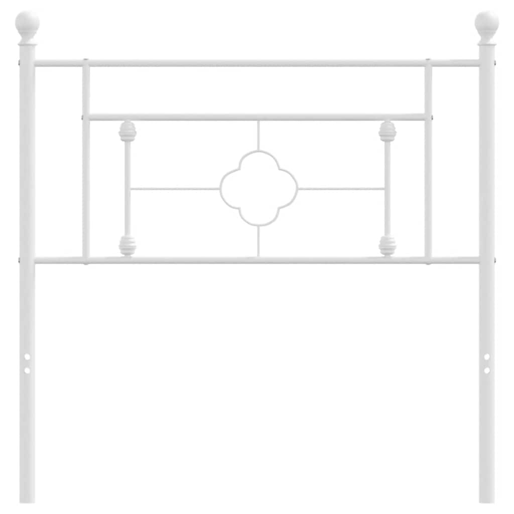 Testiera in Metallo Bianco 100 cm - homemem39
