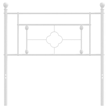 Testiera in Metallo Bianco 100 cm - homemem39
