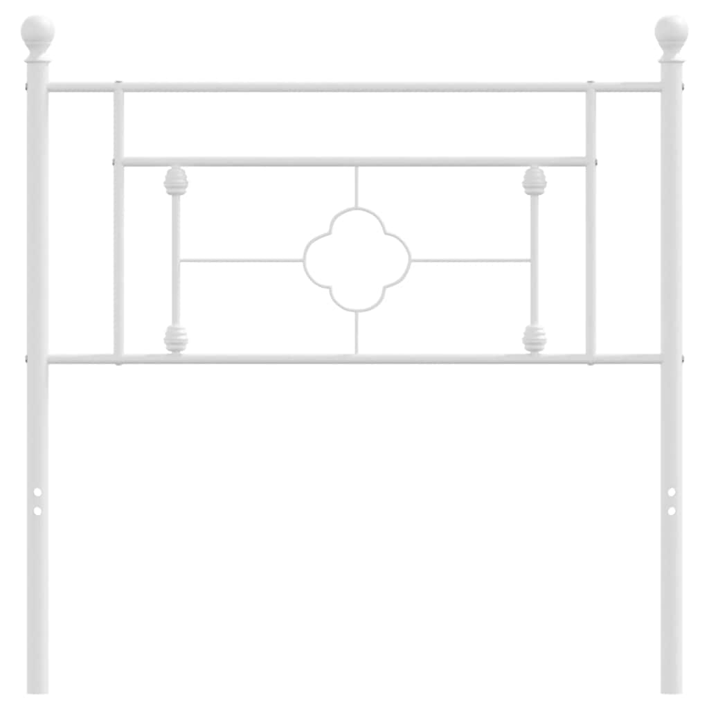 Testiera di Ricambio in Metallo Bianco 100 cm