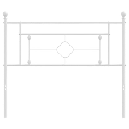 Testiera in Metallo Bianco 107 cm - homemem39