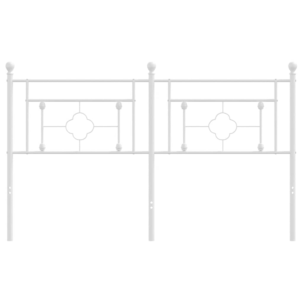 Testiera di Ricambio in Metallo Bianco 160 cm | homemem39
