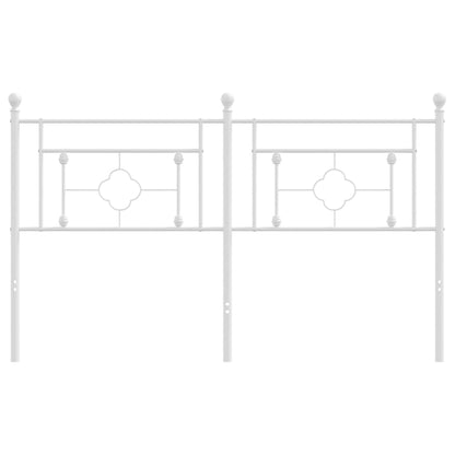 Testiera in Metallo Bianco 160 cm - homemem39