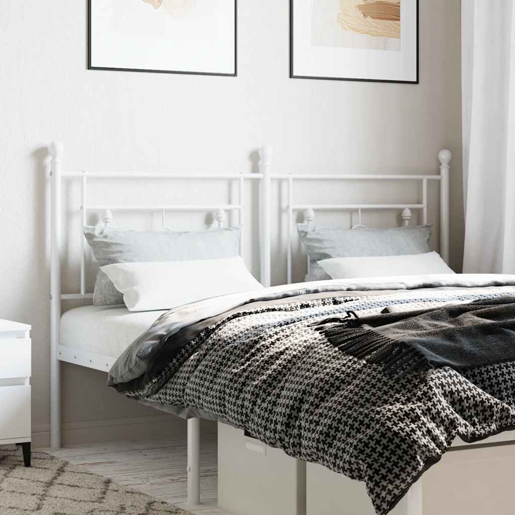 Testiera di Ricambio in Metallo Bianco 160 cm | homemem39