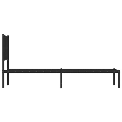 Giroletto con Testiera in Metallo Nero 75x190 cm | homemem39