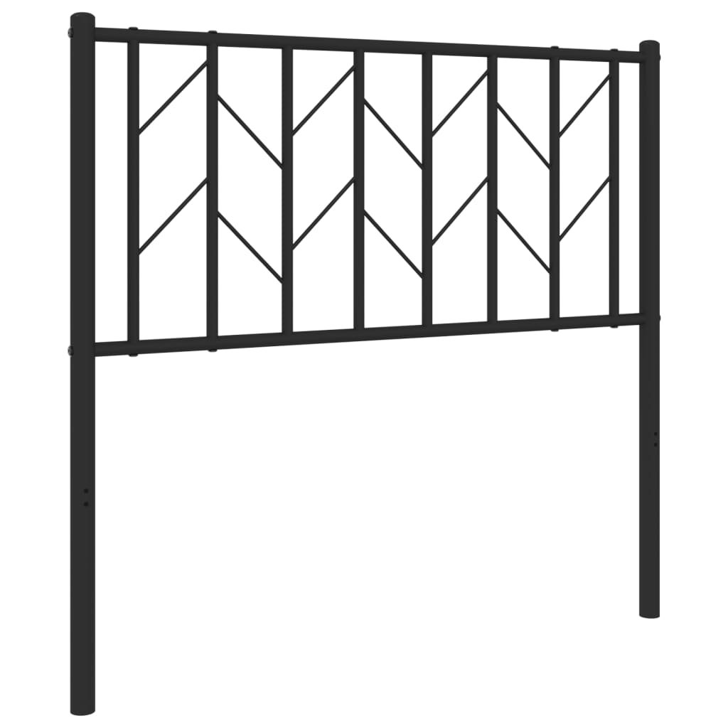 Testiera di Ricambio in Metallo Nero 90 cm | homemem39