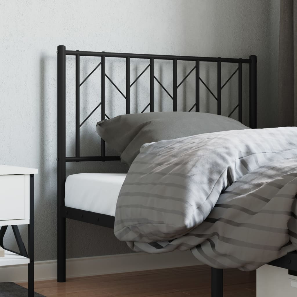 Testiera di Ricambio in Metallo Nero 90 cm | homemem39