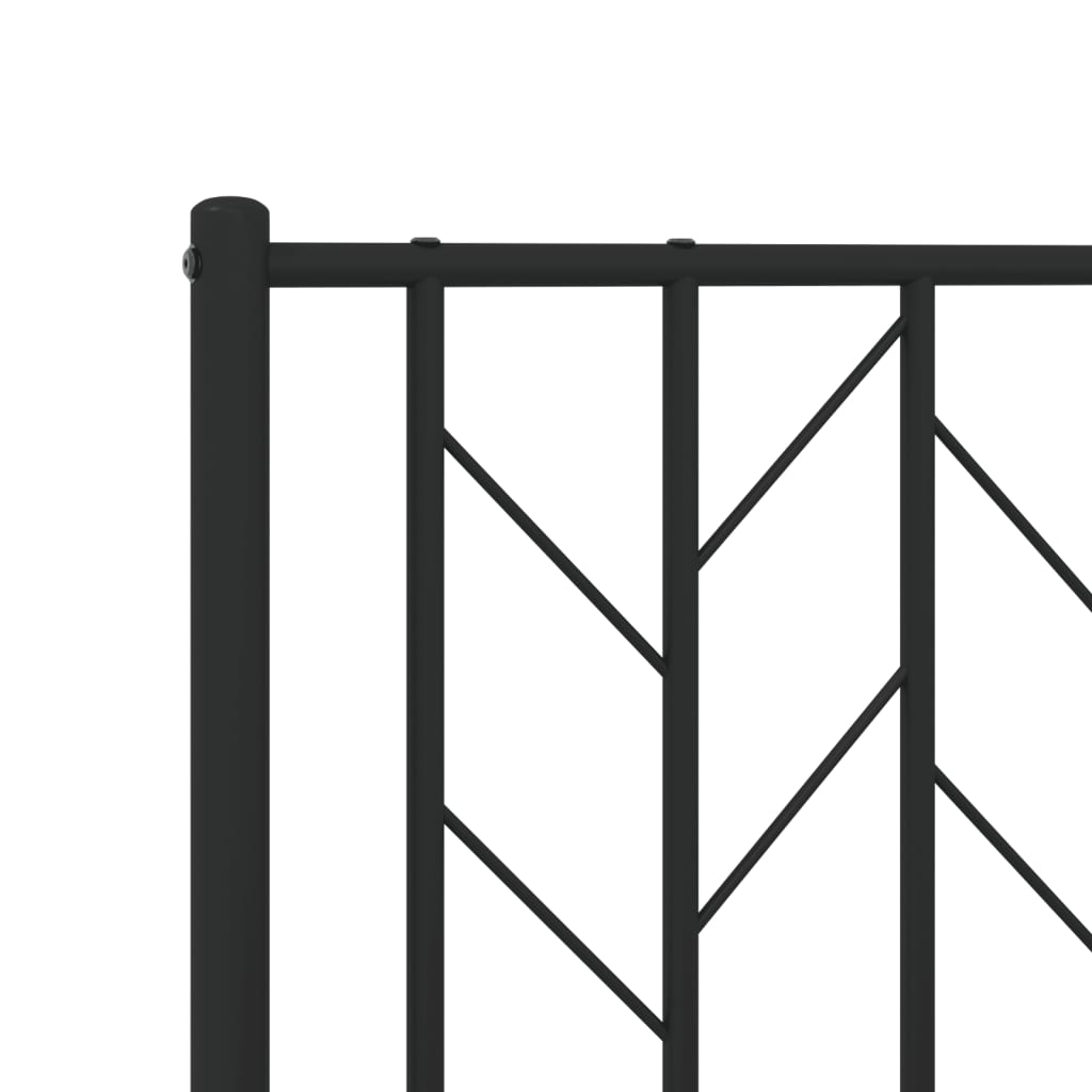 Testiera di Ricambio in Metallo Nero 90 cm | homemem39