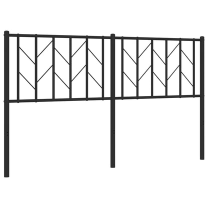 Testiera di Ricambio in Metallo Nero 150 cm | homemem39