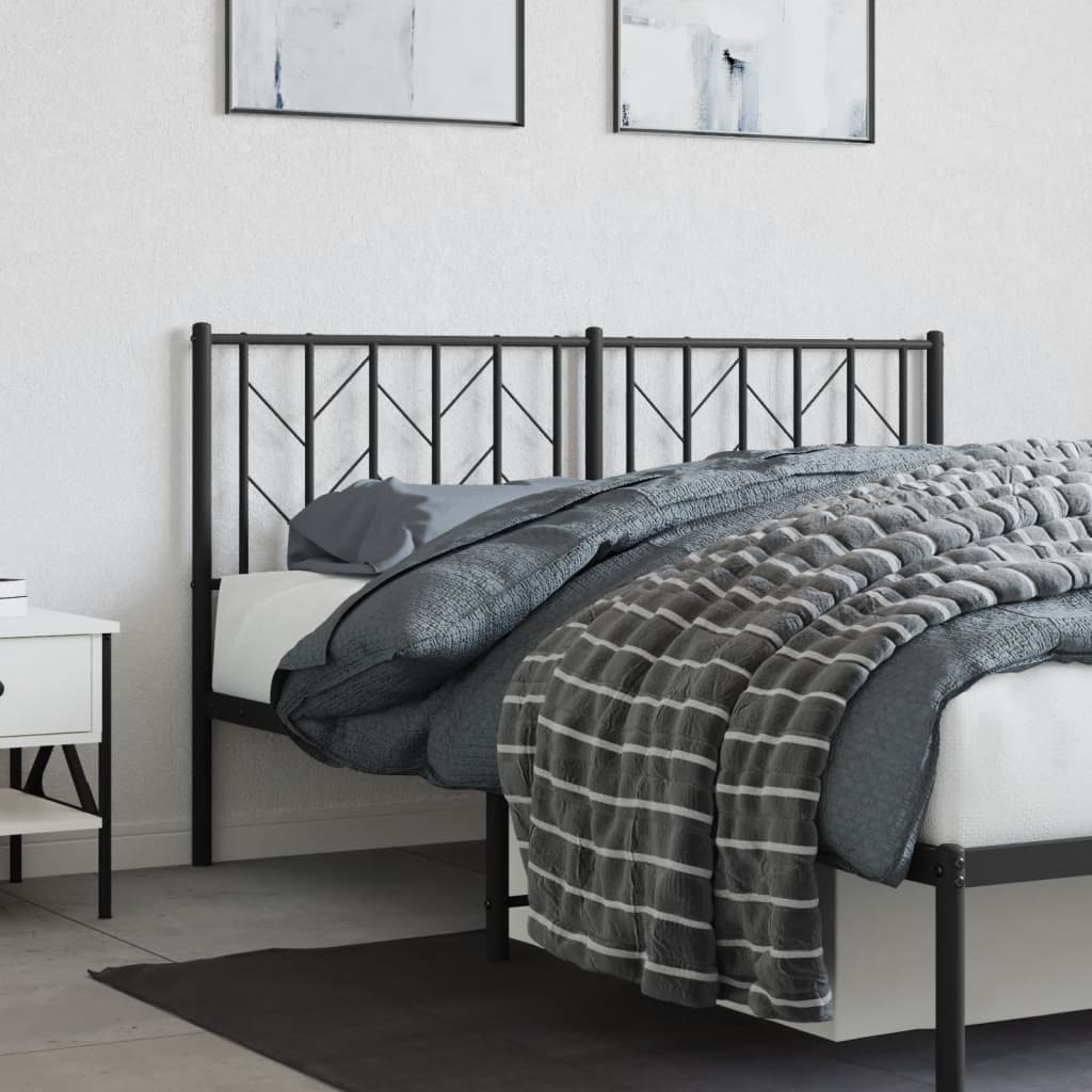 Testiera di Ricambio in Metallo Nero 150 cm | homemem39