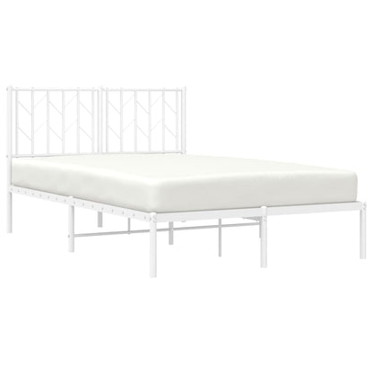Giroletto con Testiera Metallo Bianco 120x190 cm | homemem39
