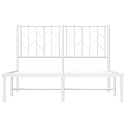 Giroletto con Testiera Metallo Bianco 120x190 cm | homemem39