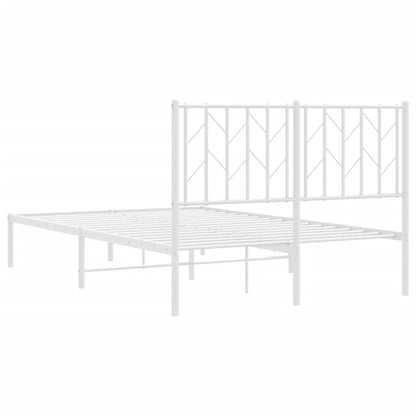Giroletto con Testiera Metallo Bianco 120x190 cm | homemem39