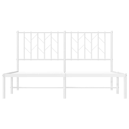 Giroletto con Testiera Metallo Bianco 140x200 cm | homemem39