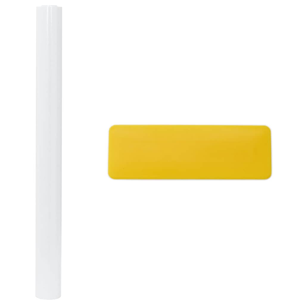 Pellicole Statiche Smerigliate Bianche 3pz in PVC | homemem39