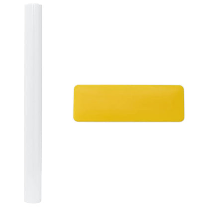 Pellicole Statiche Smerigliate Bianche 5pz in PVC | homemem39