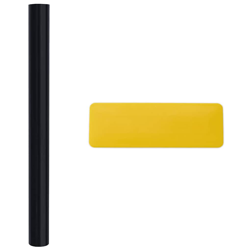 Pellicole per Vetri Statiche Smerigliate Nere 3pz in PVC | homemem39