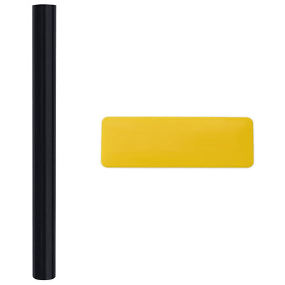 Pellicole per Vetri Statiche Smerigliate Nere 3pz in PVC | homemem39