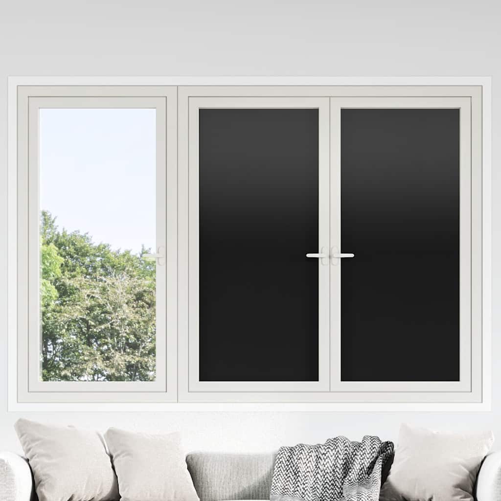 Pellicole per Vetri Statiche Smerigliate Nere 3pz in PVC