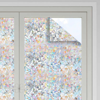 Pellicole per Finestre Smerigliate 5pz Motivo Arcobaleno in PVC