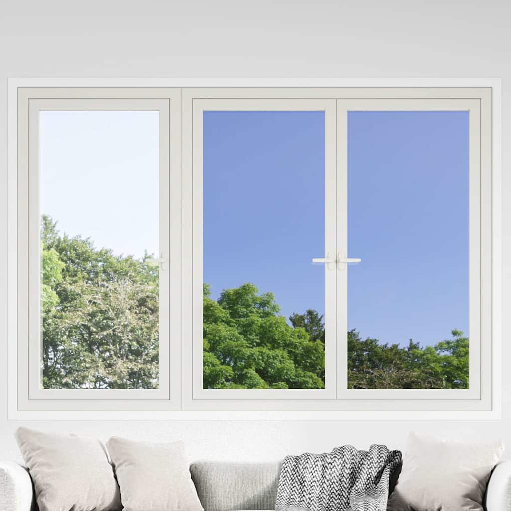 Pellicole Solari Statiche 3pz Effetto Riflettente Argento PVC | homemem39