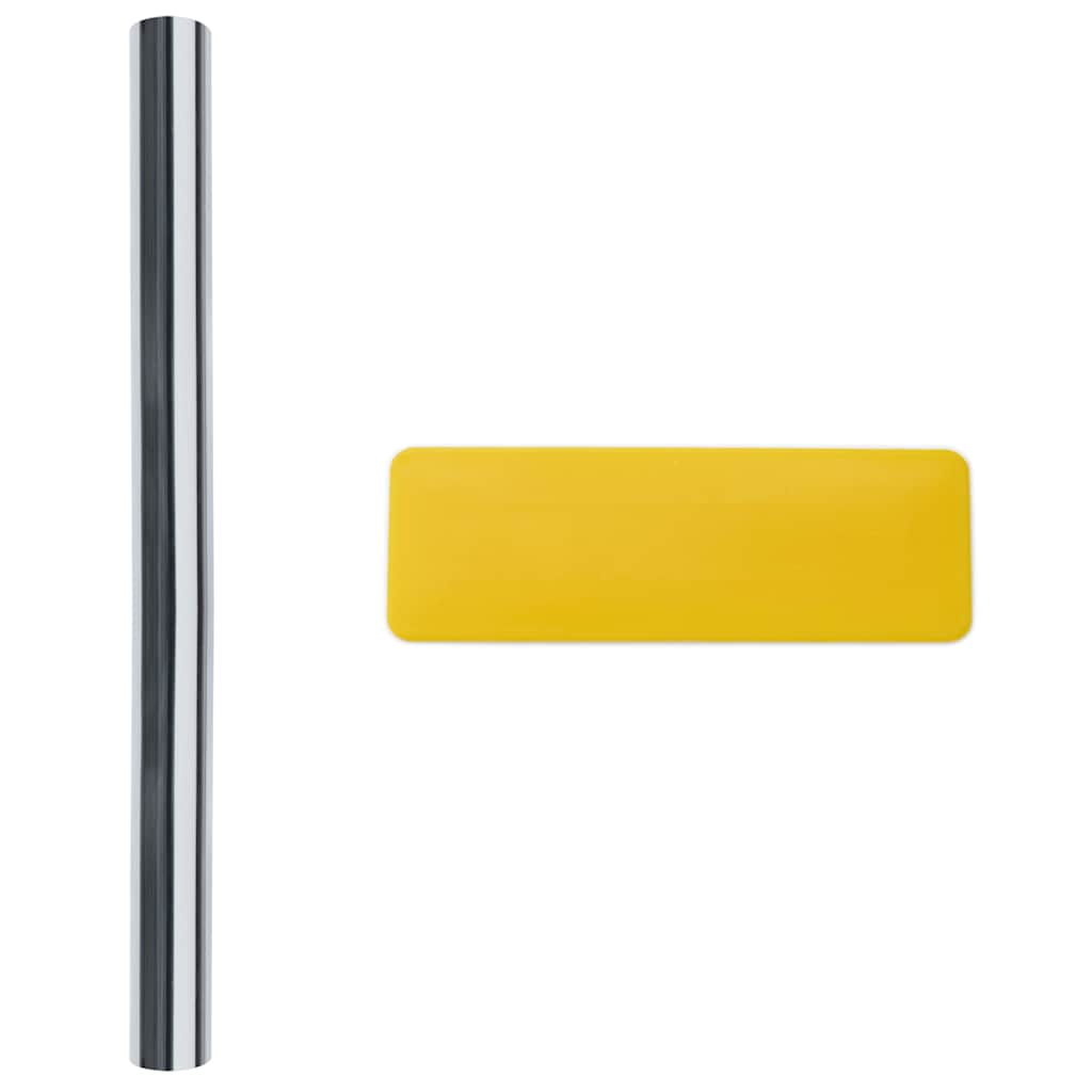 Pellicole Solari Statiche 5pz Effetto Riflettente Argento PVC | homemem39