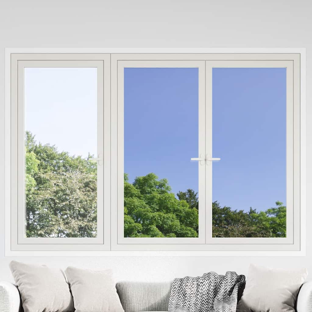 Pellicole Solari Statiche 3pz Effetto Riflettente Argento PVC | homemem39