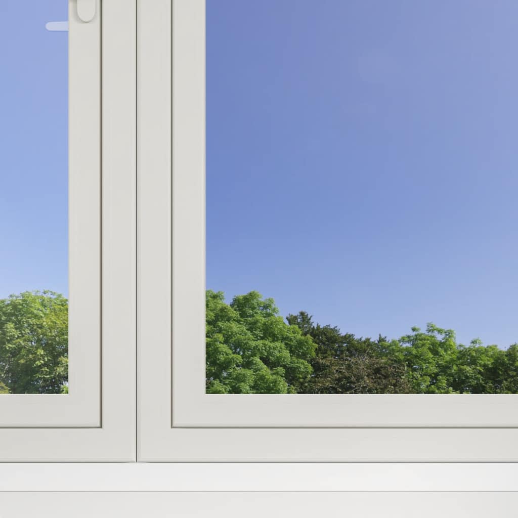 Pellicole Solari Statiche 5pz Effetto Riflettente Argento PVC