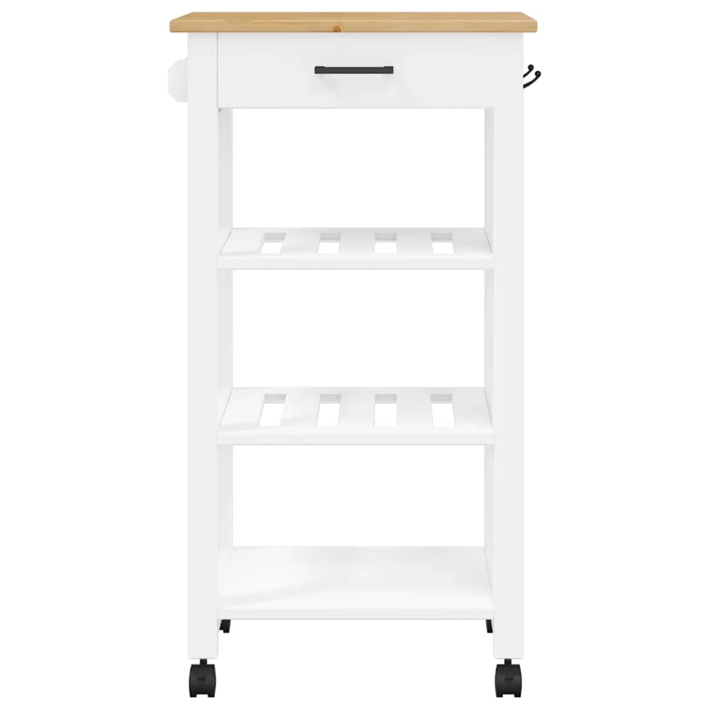 Carrello da Cucina MONZA 48x40x88,5 cm in Legno Massello di Pino