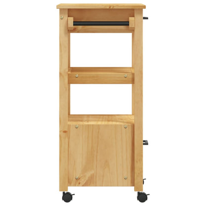 Carrello da Cucina MONZA 48x40x88,5 cm in Legno Massello di Pino