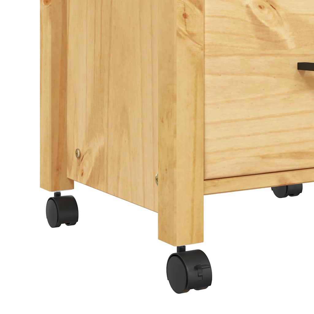 Carrello da Cucina MONZA 48x40x88,5 cm in Legno Massello di Pino