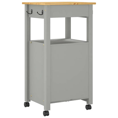 Carrello da Cucina MONZA 48x40x88,5 cm in Legno Massello di Pino