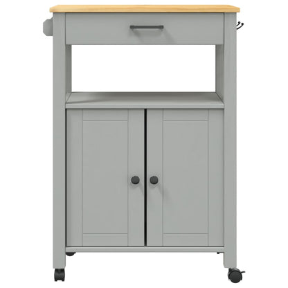 Carrello da Cucina MONZA 60x40x88,5 cm in Legno Massello di Pino