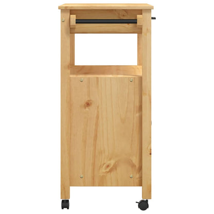 Carrello da Cucina MONZA 84x40x88,5 cm in Legno Massello di Pino