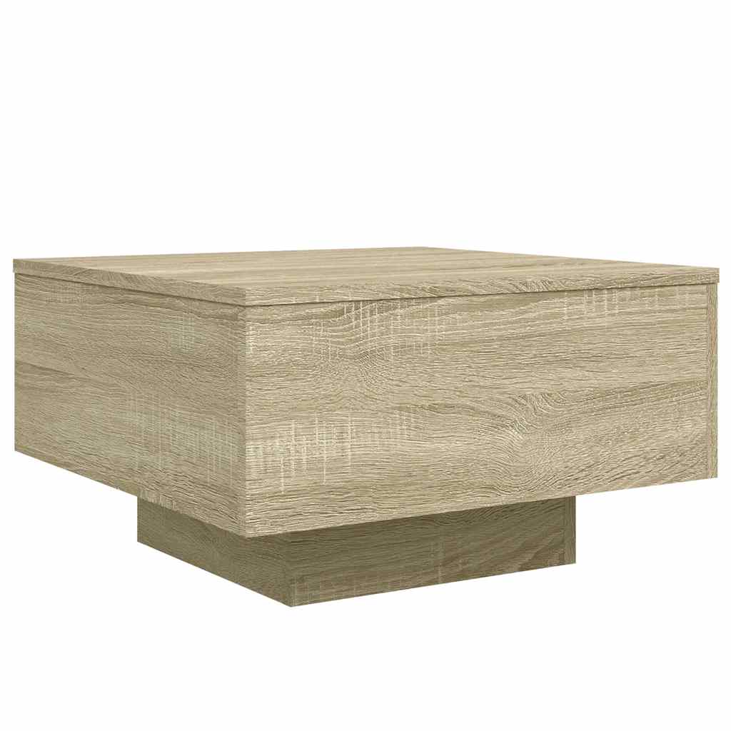 Tavolino da Salotto Rovere Sonoma 55x55x31 cm Legno Multistrato | homemem39