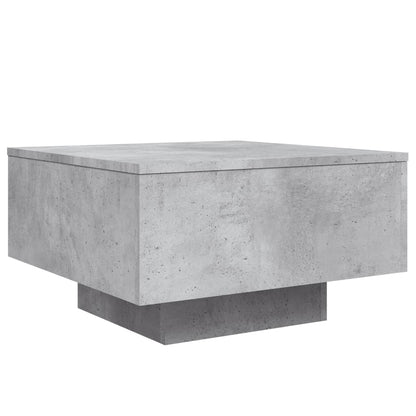 Tavolino da Salotto Grigio Cemento 55x55x31cm Legno Multistrato | homemem39