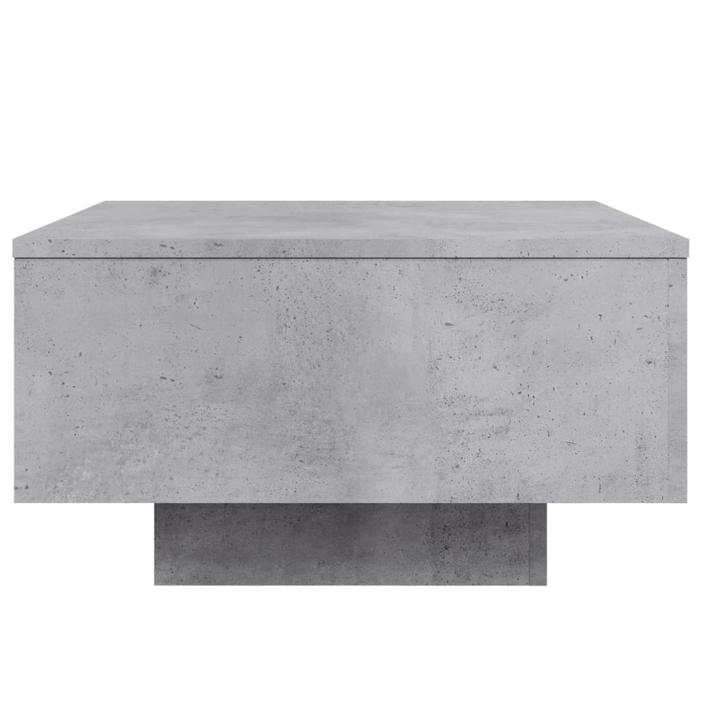 Tavolino da Salotto Grigio Cemento 55x55x31cm Legno Multistrato