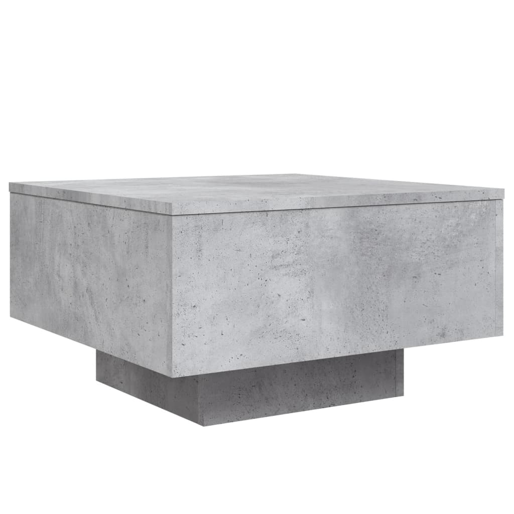 Tavolino da Salotto Grigio Cemento 55x55x31cm Legno Multistrato | homemem39