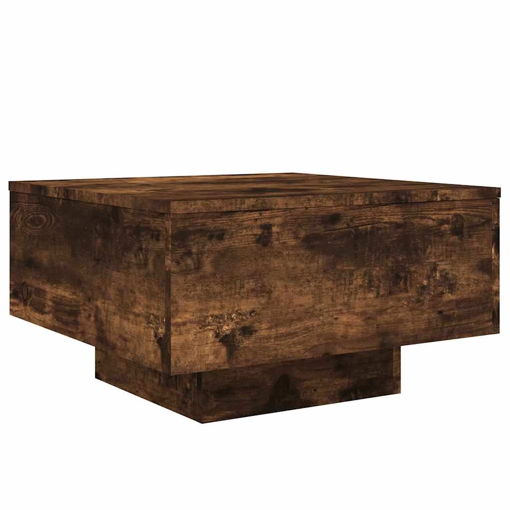 Tavolino da Salotto Rovere Fumo 55x55x31cm in Legno Multistrato | homemem39
