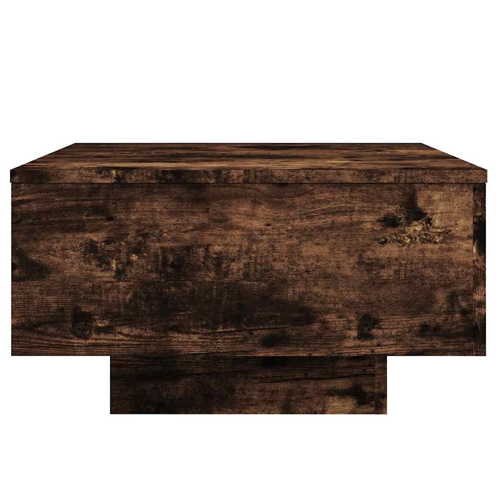 Tavolino da Salotto Rovere Fumo 55x55x31cm in Legno Multistrato | homemem39