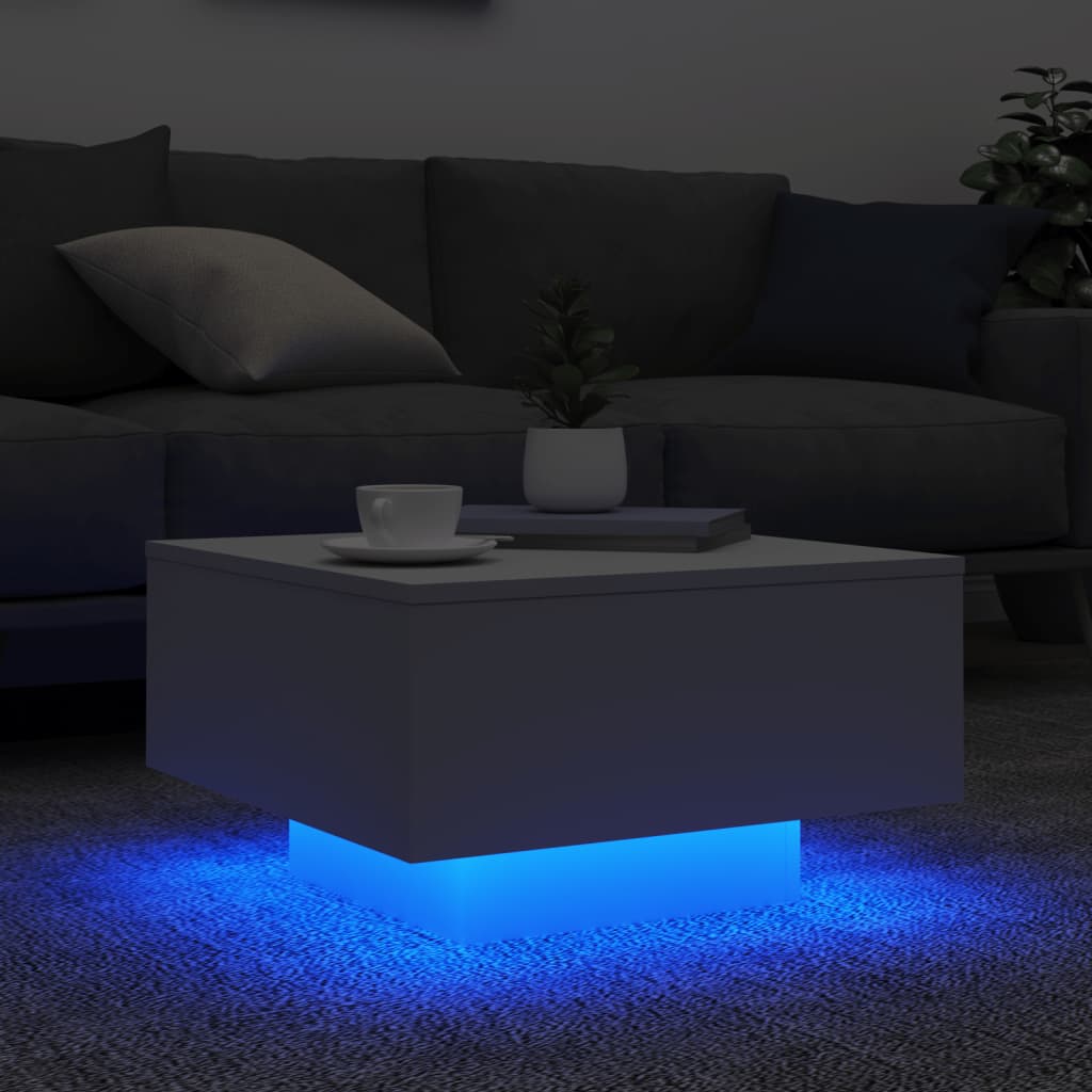 Tavolino da Soggiorno con Luci LED