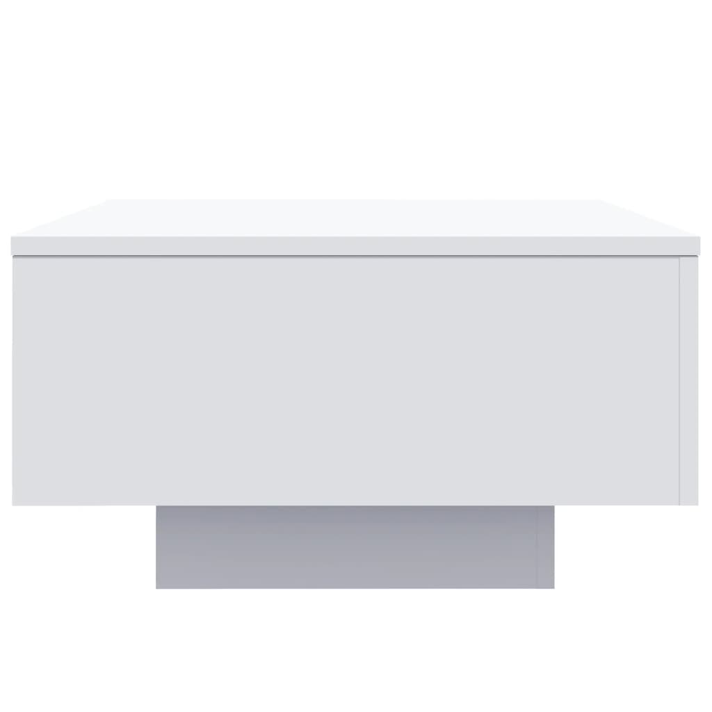 Tavolino da Soggiorno con Luci LED Bianco 55x55x31 cm | homemem39