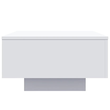 Tavolino da Soggiorno con Luci LED Bianco 55x55x31 cm | homemem39