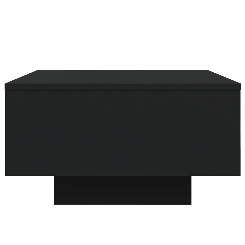 Tavolino da Soggiorno con Luci LED Nero 55x55x31 cm | homemem39