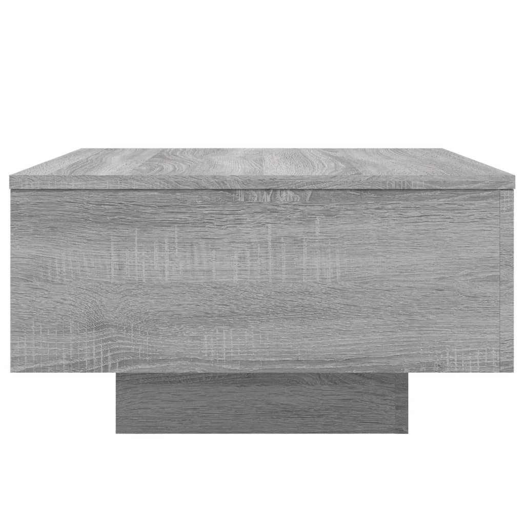Tavolino da Soggiorno con Luci LED Grigio Sonoma 55x55x31 cm | homemem39