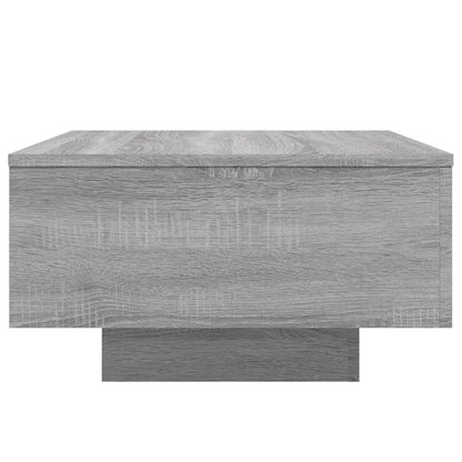 Tavolino da Soggiorno con Luci LED Grigio Sonoma 55x55x31 cm | homemem39