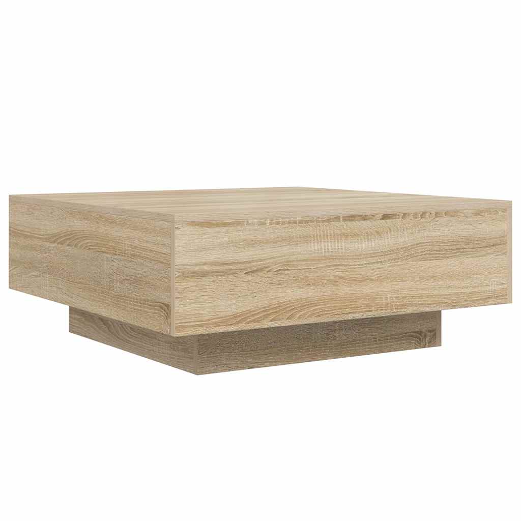 Tavolino da Salotto Rovere Sonoma 80x80x31 cm Legno Multistrato