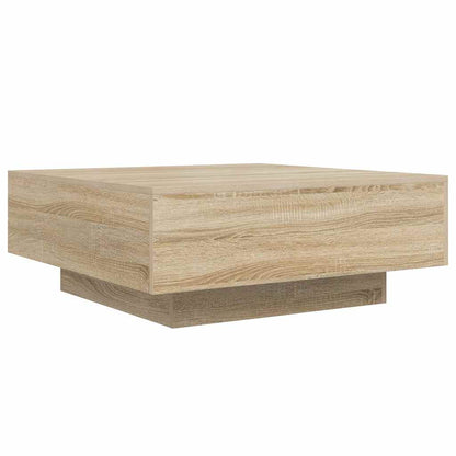 Tavolino da Salotto Rovere Sonoma 80x80x31 cm Legno Multistrato